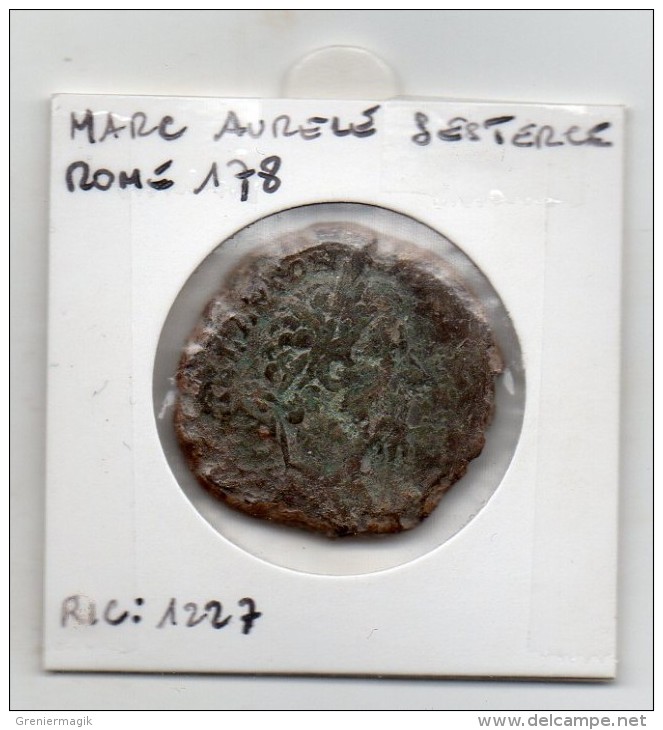 Sesterce Marc Aurèle - Monnaie Romaine - Die Antoninische Dynastie (96 / 192)