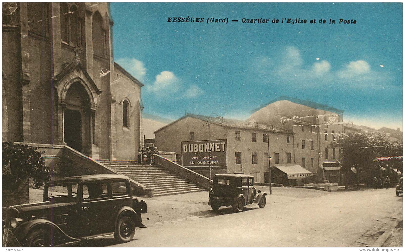 BESSEGES   Quartier De L'église Et De La Poste   Vierge - Bessèges