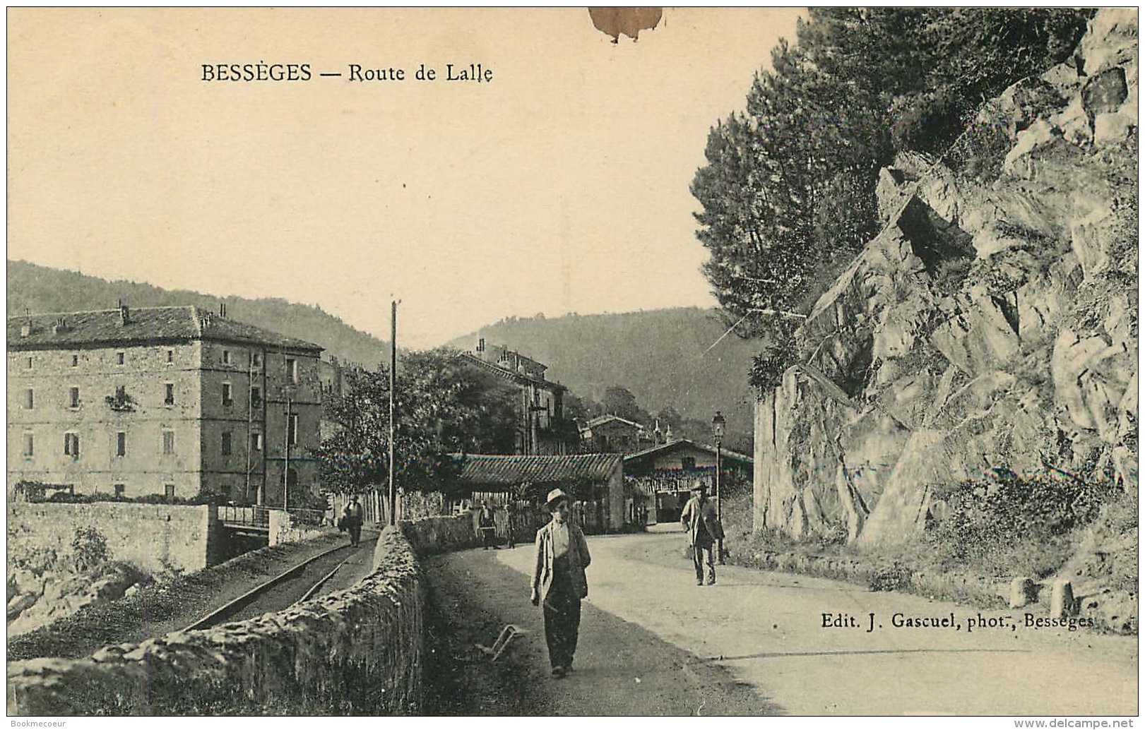 BESSEGES   Route De Lalle  écrite 1915 - Bessèges