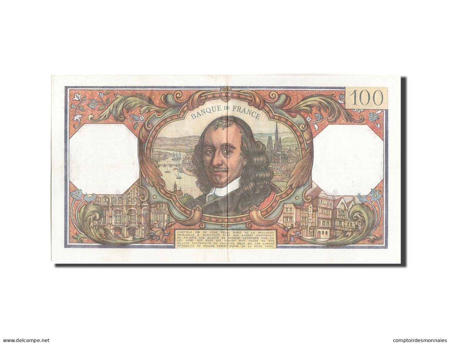 Billet, France, 100 Francs, 100 F 1964-1979 ''Corneille'', 1975, 1975-05-15 - 100 F 1964-1979 ''Corneille''