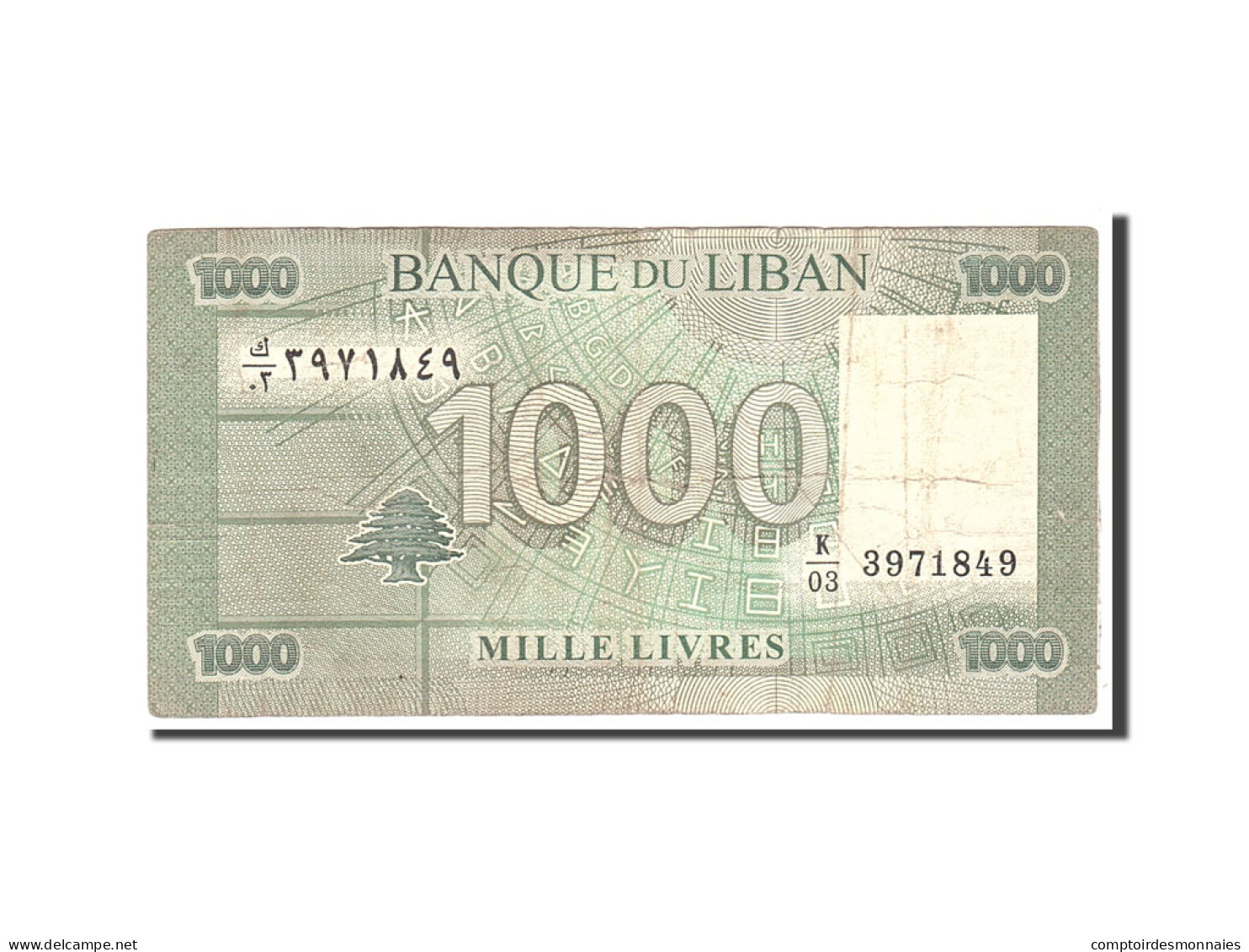 Billet, Lebanon, 1000 Livres, 2004, Undated, KM:84a, TB - Líbano