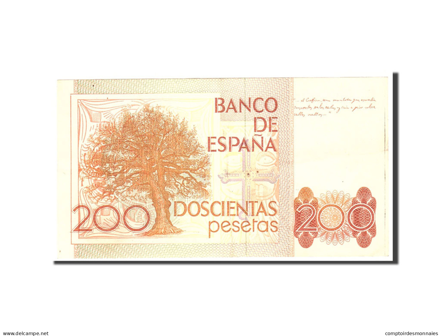 Billet, Espagne, 200 Pesetas, 1980, 1980-09-16, KM:156, SUP - [ 4] 1975-… : Juan Carlos I