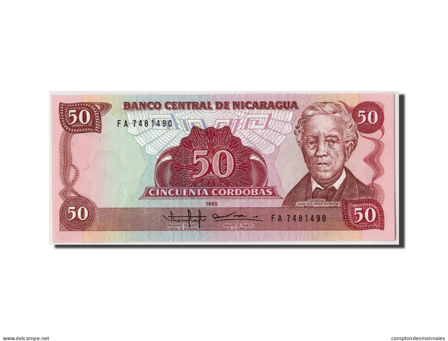 Billet, Nicaragua, 50 Cordobas, 1985 (1988), Undated, KM:153, NEUF - Nicaragua