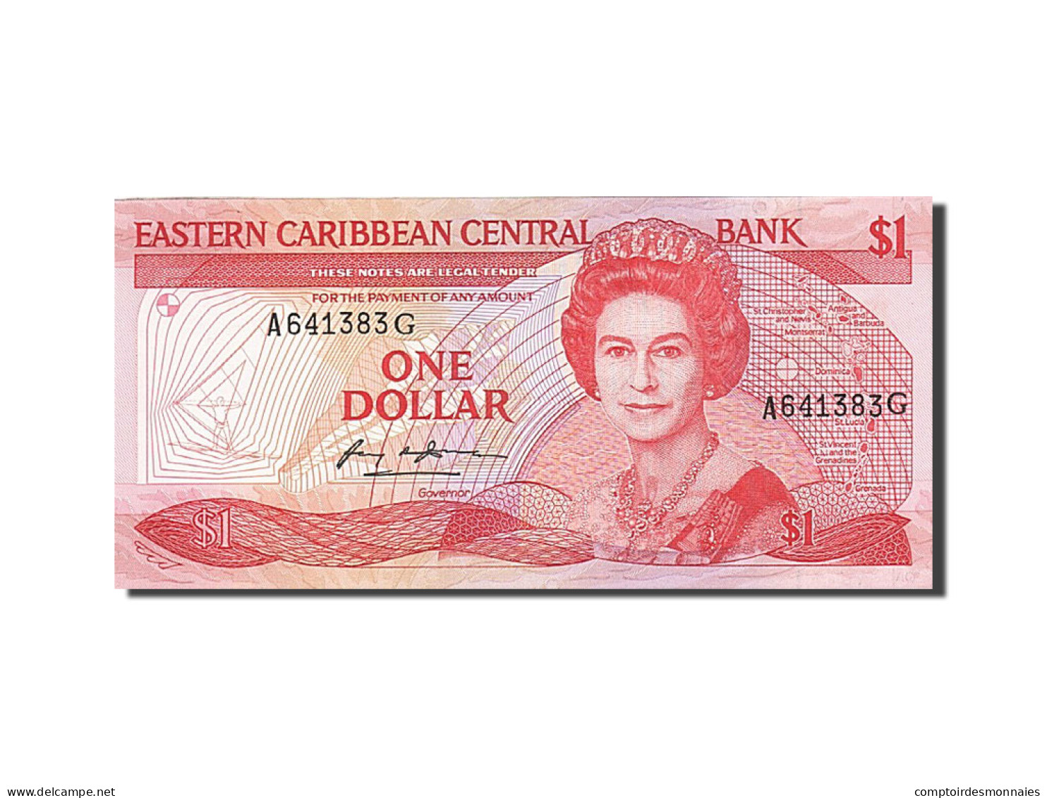 Billet, Etats Des Caraibes Orientales, 1 Dollar, 1985-1987, Undated (1985-1988) - Caraïbes Orientales