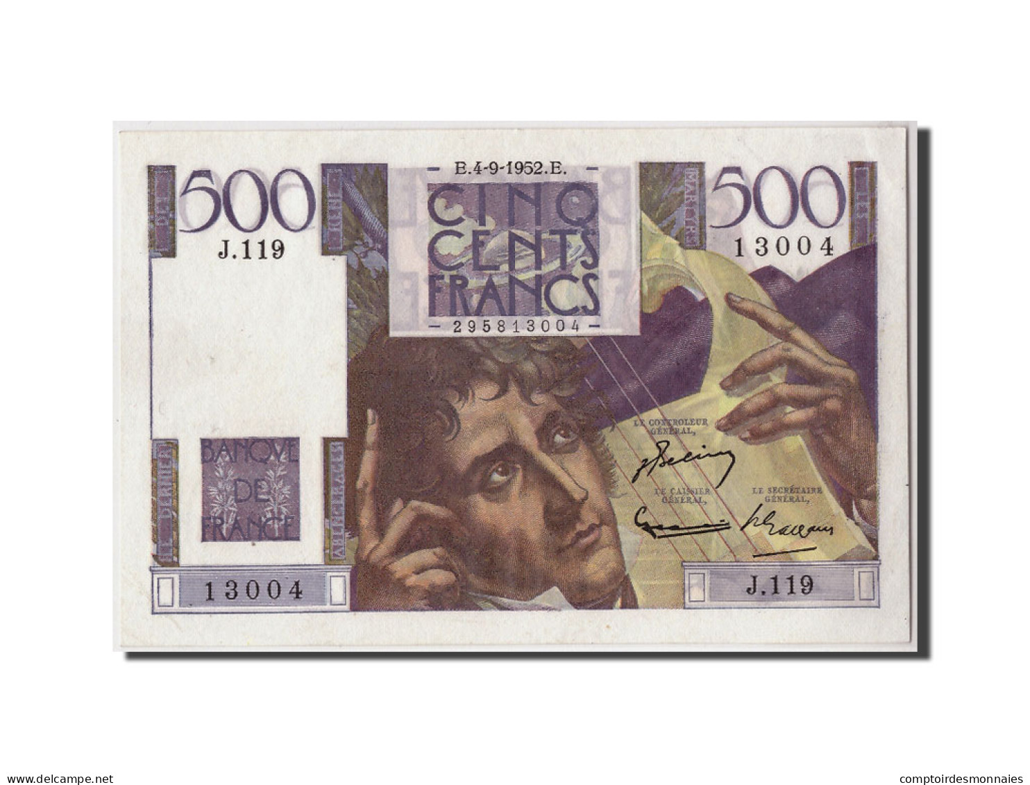 Billet, France, 500 Francs, 500 F 1945-1953 ''Chateaubriand'', 1952, 1952-09-04 - 500 F 1945-1953 ''Chateaubriand''