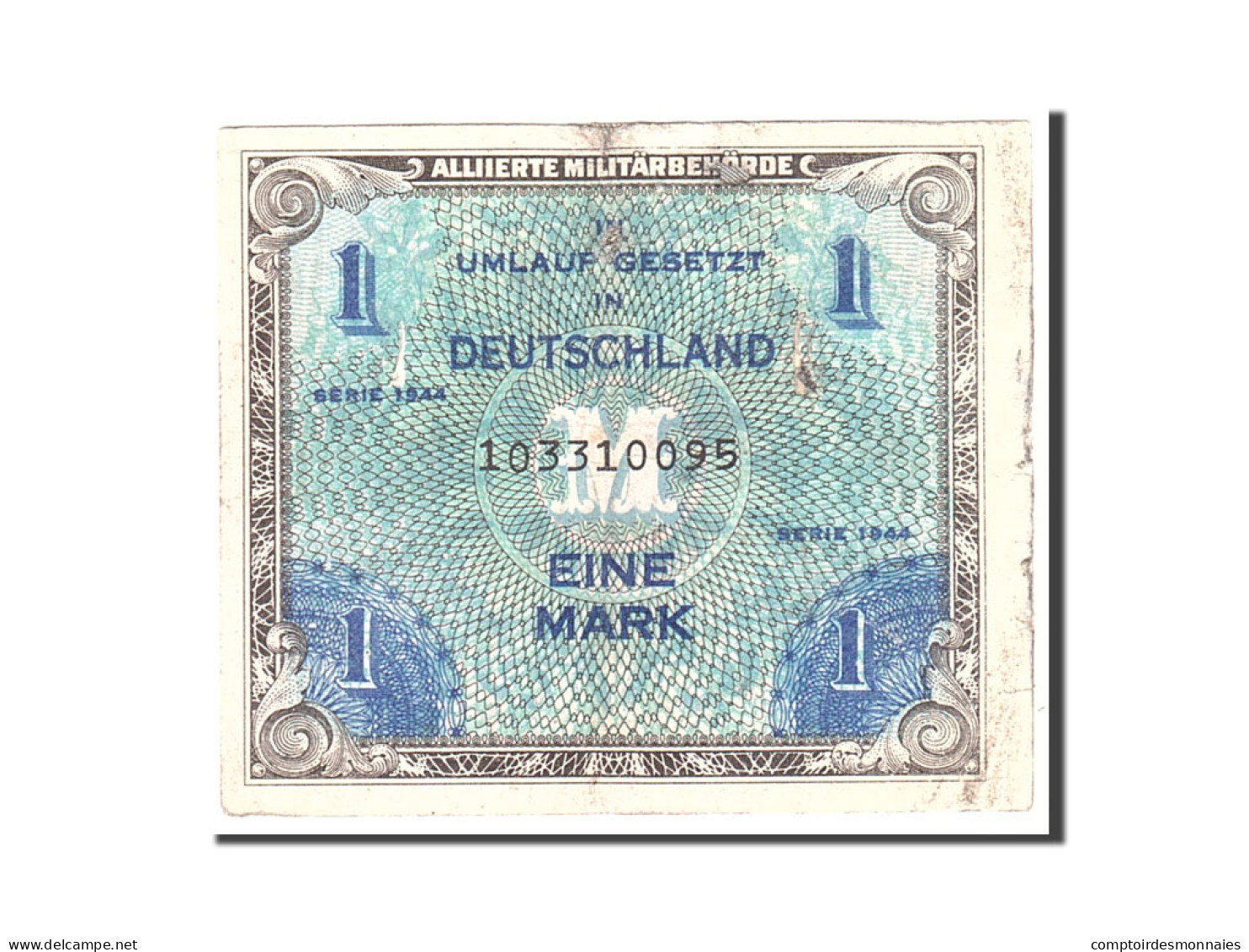 Billet, Allemagne, 1 Mark, 1944, Undated, KM:192a, TB - 1 Mark