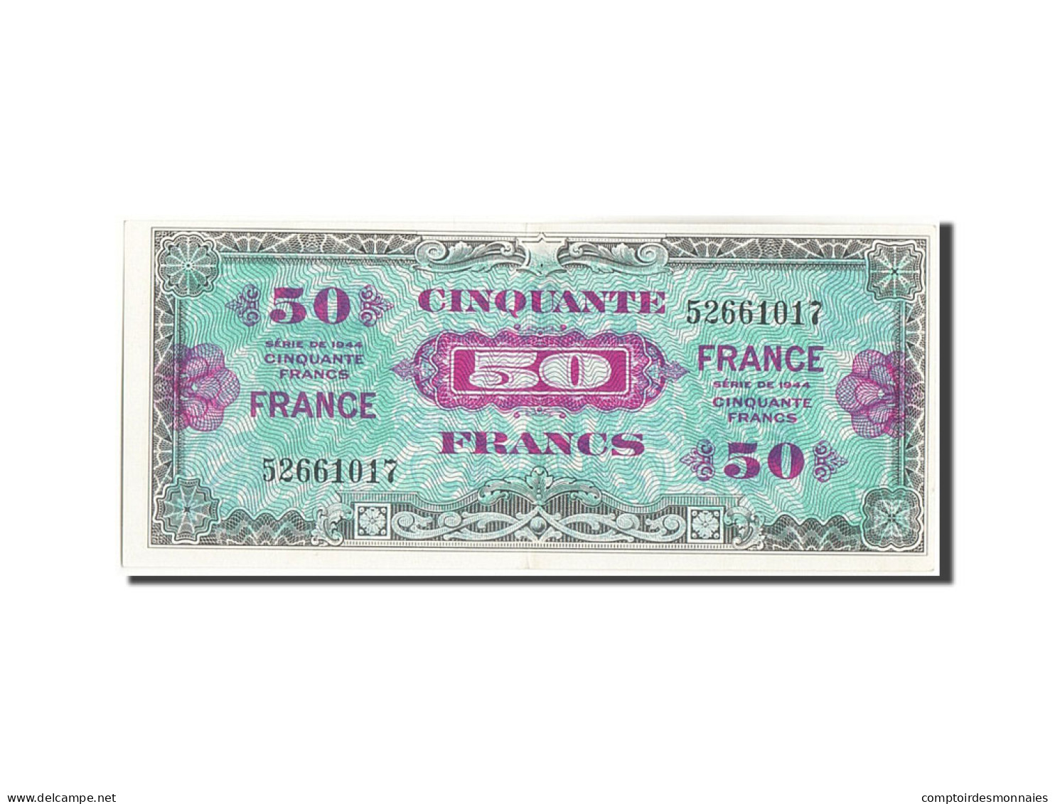 Billet, France, 50 Francs, 1945 Verso France, 1945, Undated (1945), SPL - 1945 Verso Frankreich