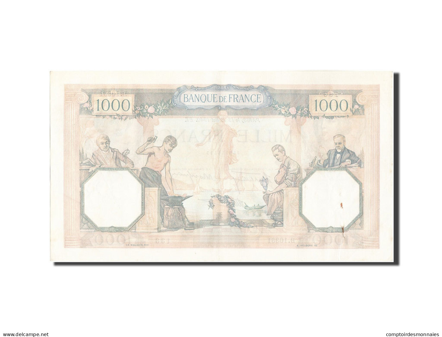 Billet, France, 1000 Francs, 1 000 F 1927-1940 ''Cérès Et Mercure'', 1940 - 1 000 F 1927-1940 ''Cérès Et Mercure''