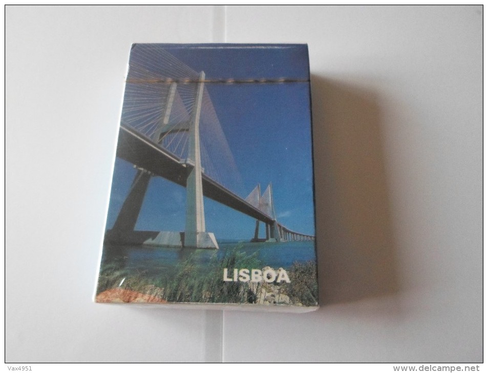 9  JEU DE 54 CARTES LISBOA  VUE PONT SOUS EMBALLAGE D ORIGINE   **  A   SAISIR **** - 54 Cartes