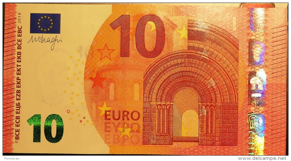 VF NOTA PAYS-BAS 10 EURO PA/P001-A1 DRAGHI FDS/UNC/NEUF PA0008470502 - 10 Euro