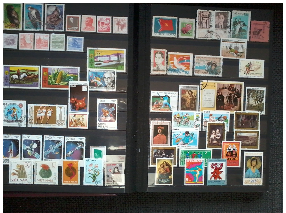 348 Differend Theme Stamps Canceled & MNH World / All Scand - Collections (sans Albums)