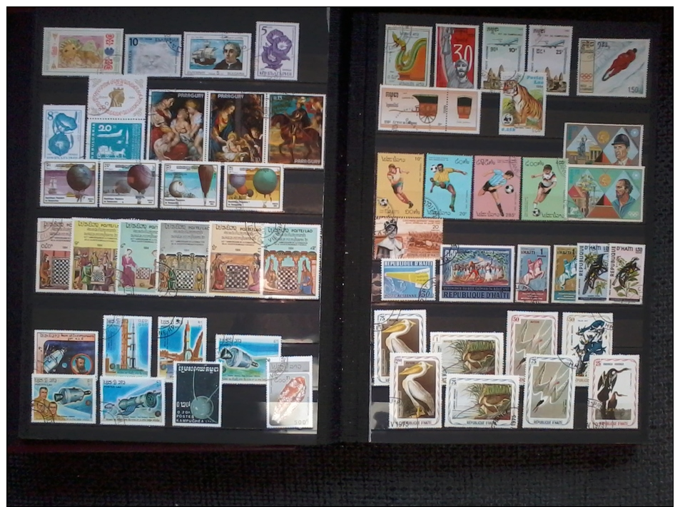 348 Differend Theme Stamps Canceled & MNH World / All Scand - Collections (sans Albums)