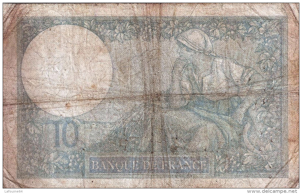 FRANCE - Billet De 10 Francs "Minerve" De 1941  (recto-verso) - 10 F 1916-1942 ''Minerve''