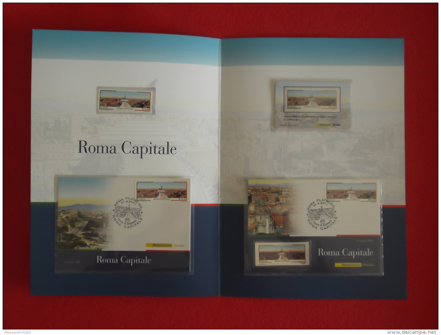 Italia Folder 2011 Roma Capitale Catalogo 2012 &euro; 27,50 Prezzo Copertina &euro; 18,00 - Presentation Packs