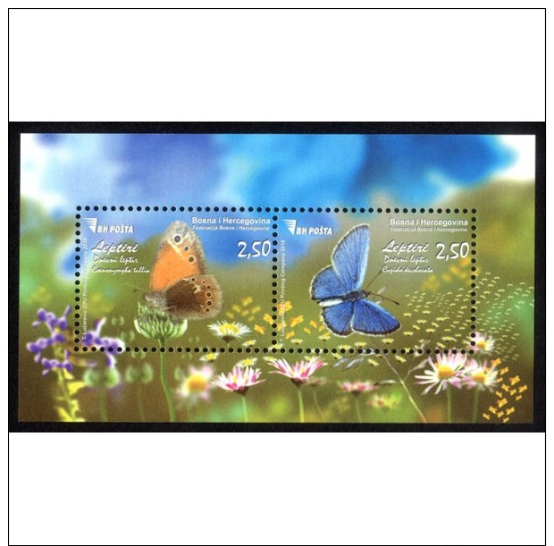 Bosnia And Herzegovina 2016 Sarajevo  Fauna Butterflies Butterfly Insect Block MINT MNH Perfect Condition - Bosnie-Herzegovine