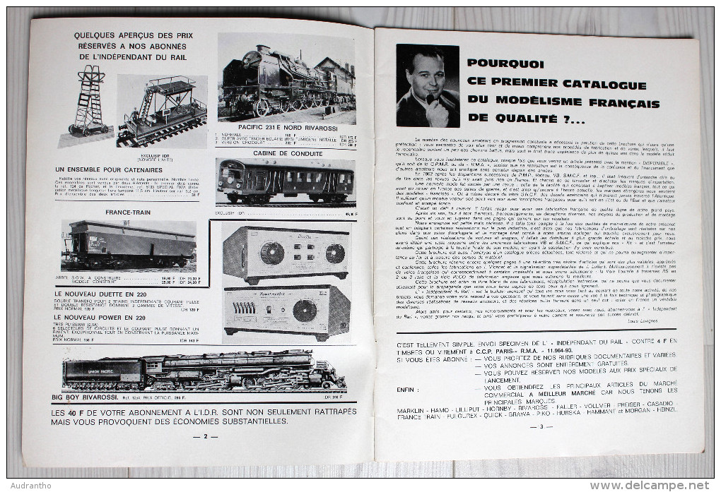 Catalogue Publicitaire 1968 CPMR RMA Modélisme Français Qualité Rare Indépendant Du Rail - Français