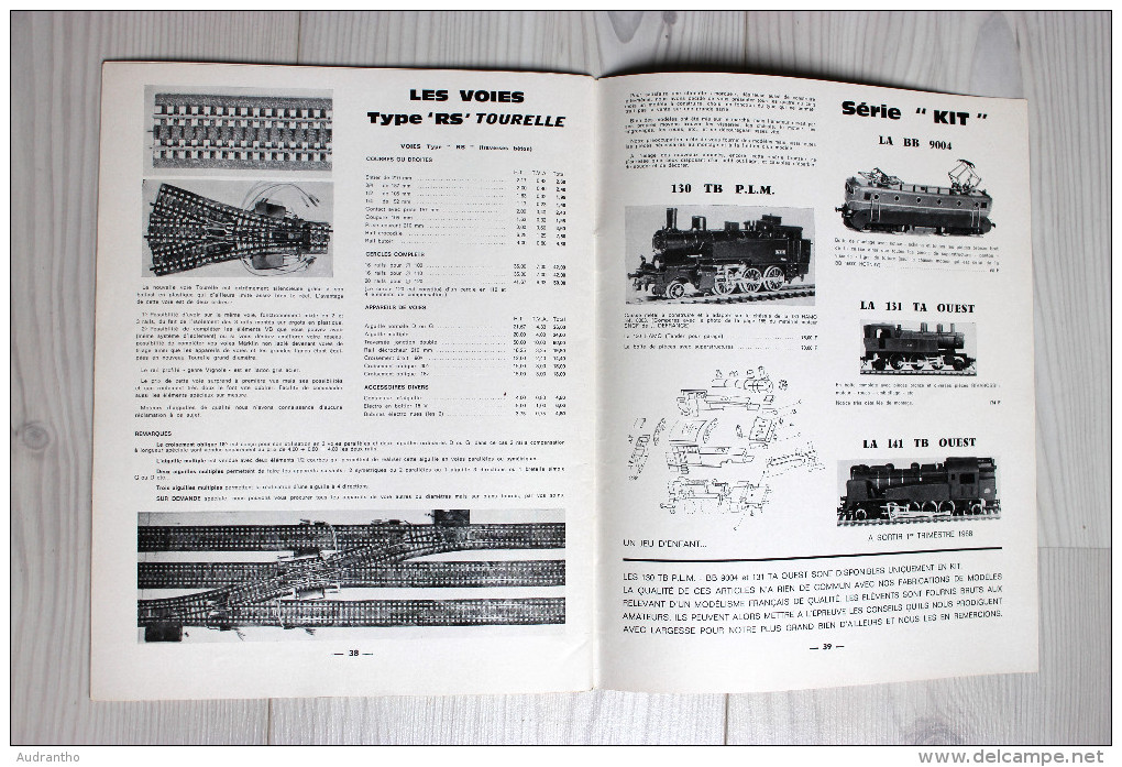 Catalogue publicitaire 1968 CPMR RMA modélisme français qualité rare Indépendant du rail