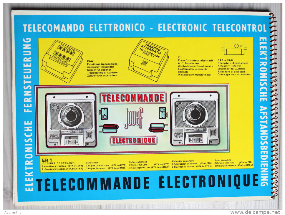 Catalogue Publicitaire Jouef Plans Et Décors De Réseaux Avec Calque 1980 Trains - French