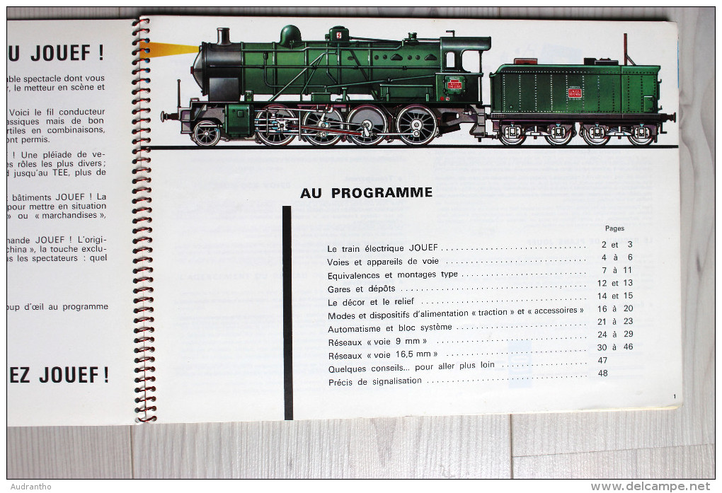 Catalogue Publicitaire Jouef Plans Et Décors De Réseaux Avec Calque 1980 Trains - French