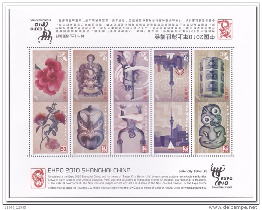 Nieuw Zeeland 2010, Postfris MNH, Expo Shanghai - Nuevos