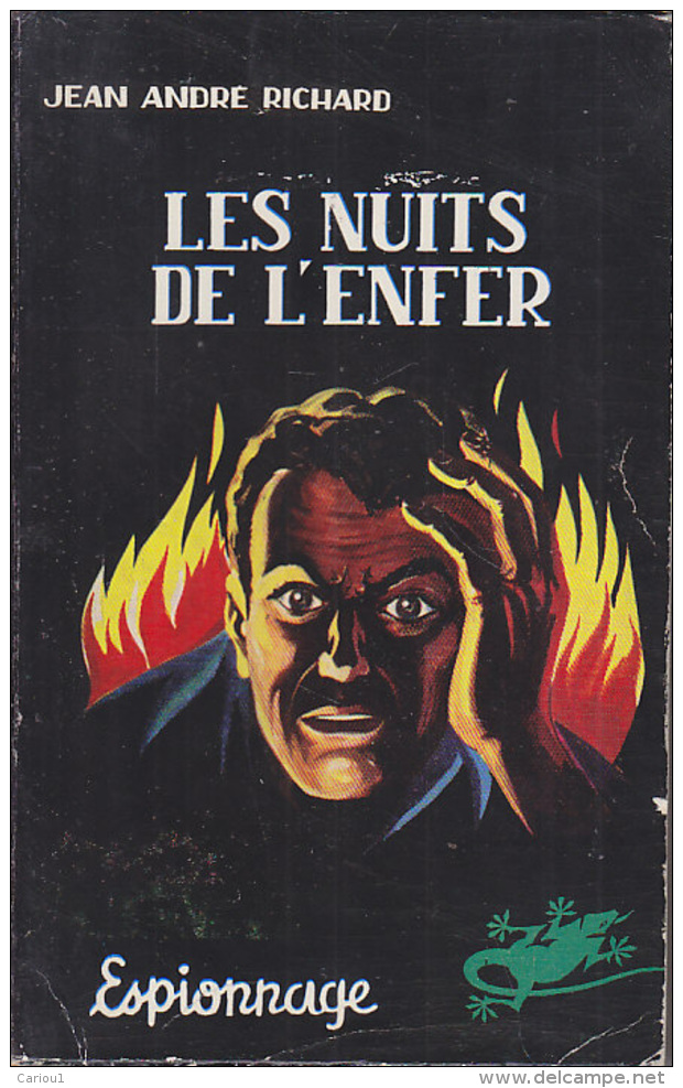 C1 Jean Andre RICHARD Les NUITS DE L ENFER Corne D Or Espionnage 1956 GIORDAN - Antiguos (Antes De 1960)