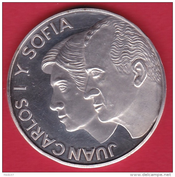 Espagne - Médaille Juan Carlos Y Sofia - Argent - Monarquía/ Nobleza