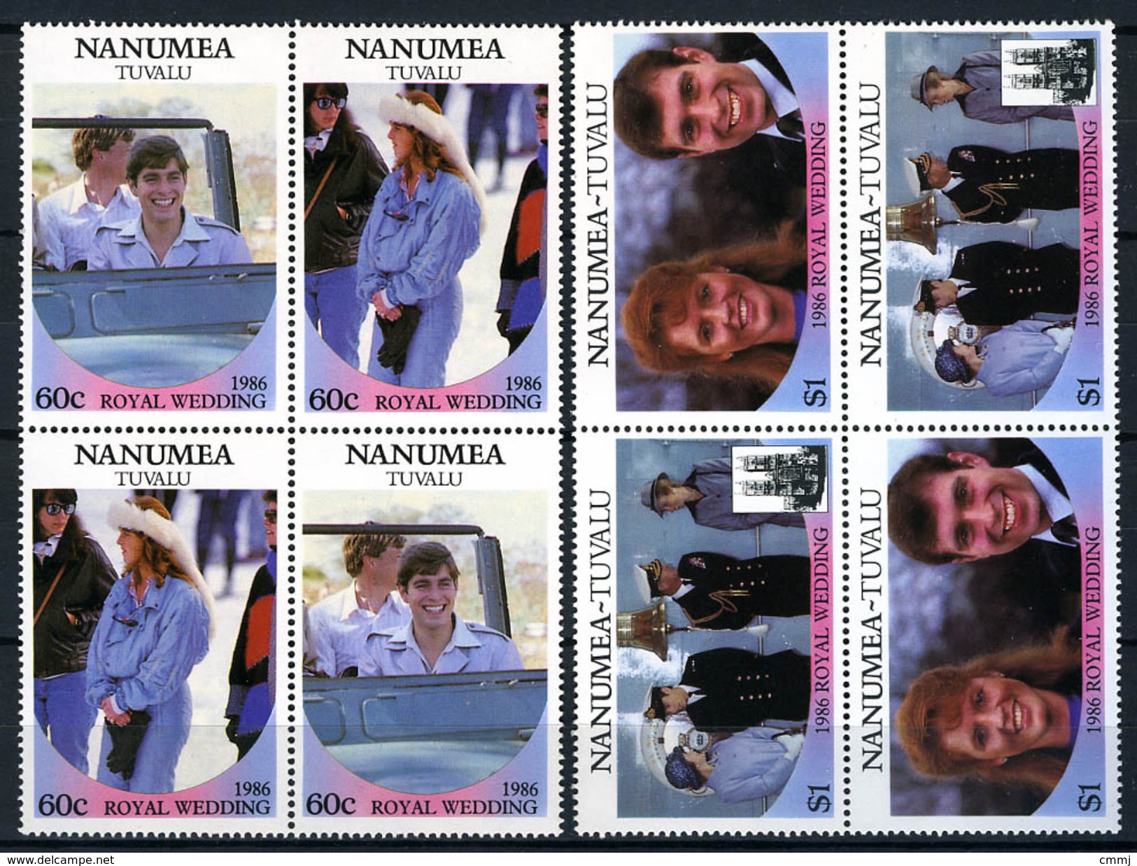 1986 - NANUMEA - TUVALU - Catg. Mi.  84/87 - NH - (CW BLOCK147) - SARA E ANDREW - Tuvalu