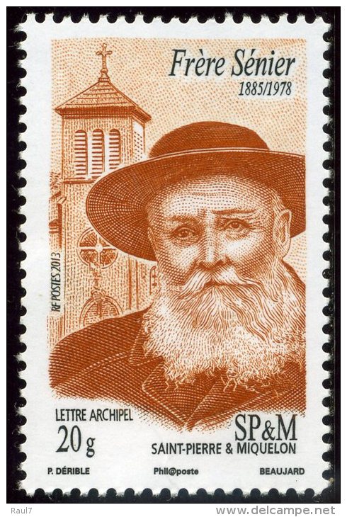 St Pierre Et Miquelon 2013 - Frère Sénier  - 1val Neufs // Mnh - Unused Stamps