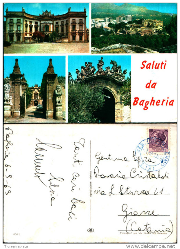 2000a)cartolina -saluti Da Bagheria - Bagheria