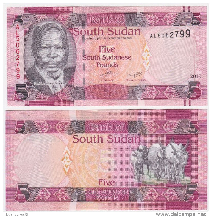 Sudan South P 11 - 5 Pounds 2015 - UNC - Soudan Du Sud