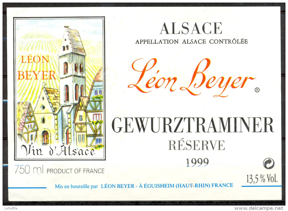 403 - Gewurztraminer - 1999 - Réserve Léon Beyer - Eguisheim Haut Rhin - Gewürztraminer