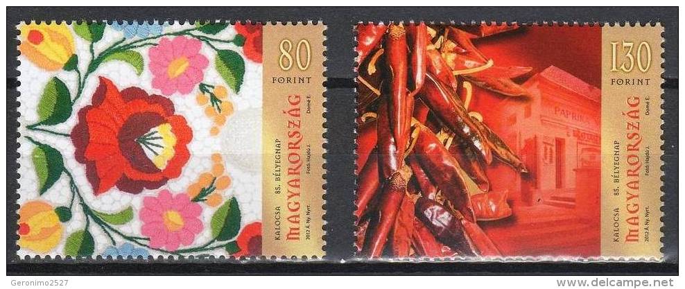 HUNGARY 2012 CULTURE Art Flowers STAMPDAY - Fine Set MNH - Ongebruikt