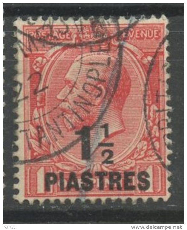 British Levant 1921 1 1/2p King George V Issue  #56 - Brits-Levant