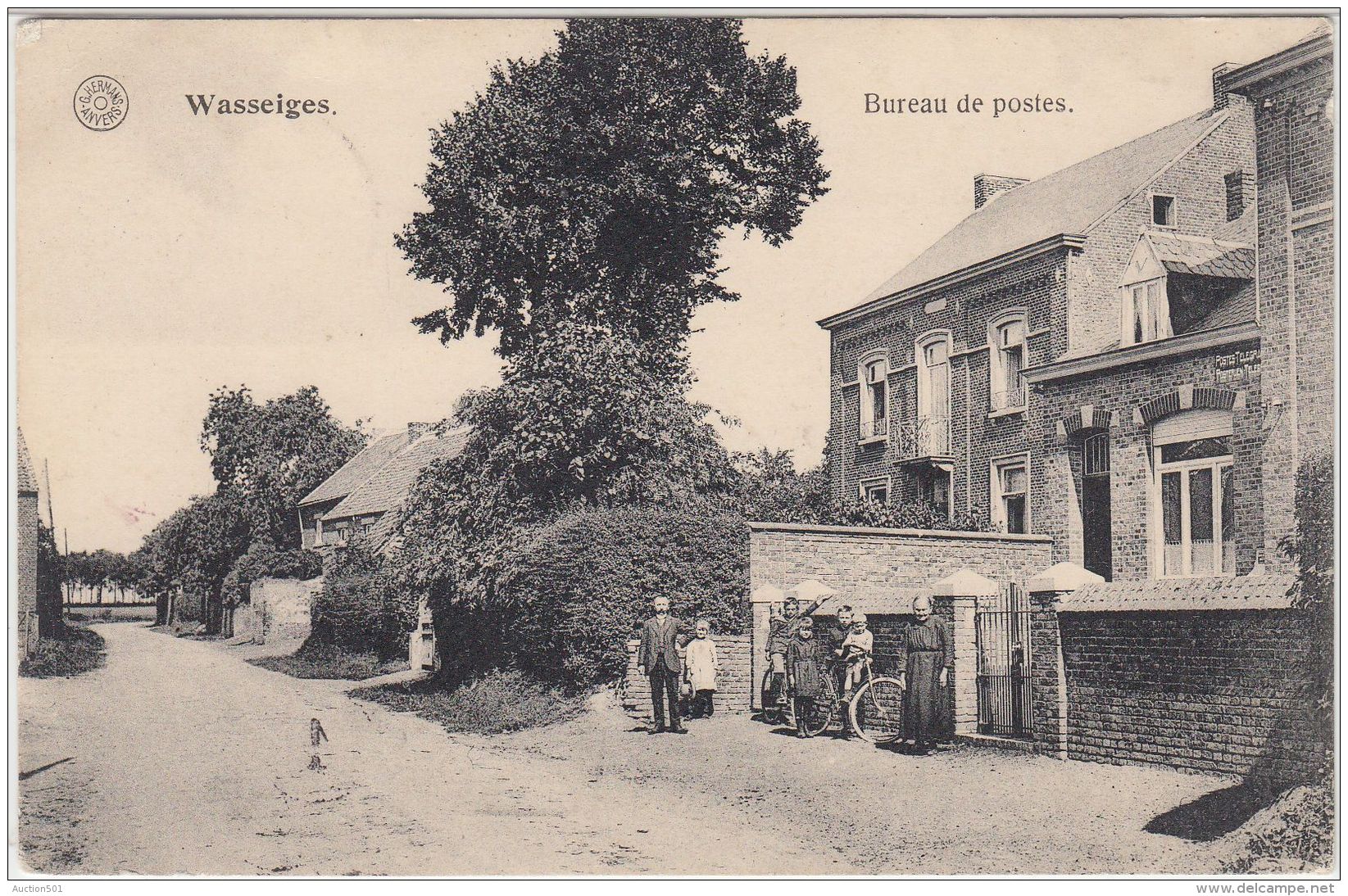 27043g  BUREAU DE POSTES - Wasseiges - 1920 - Wasseiges