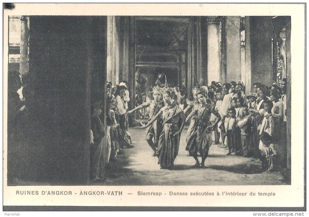 ANGKOR VATH,DANZATRICI .. VIAGGIATA.NO. 1920.FP.I.1254-M - Cambodia