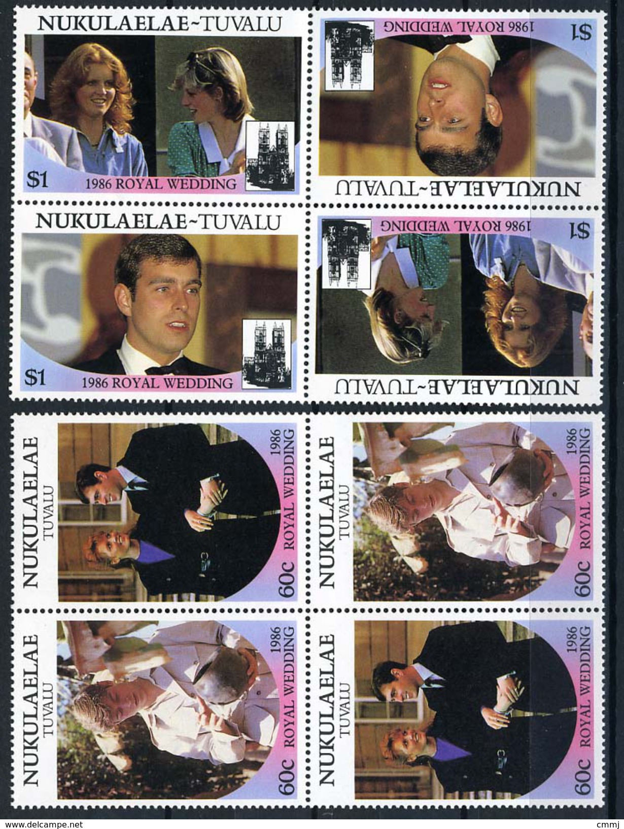 1986 - NUKULAELAE - TUVALU - Catg. Mi.  96/99 - NH - (CW BLOCK147) - SARA E ANDREW - Tuvalu