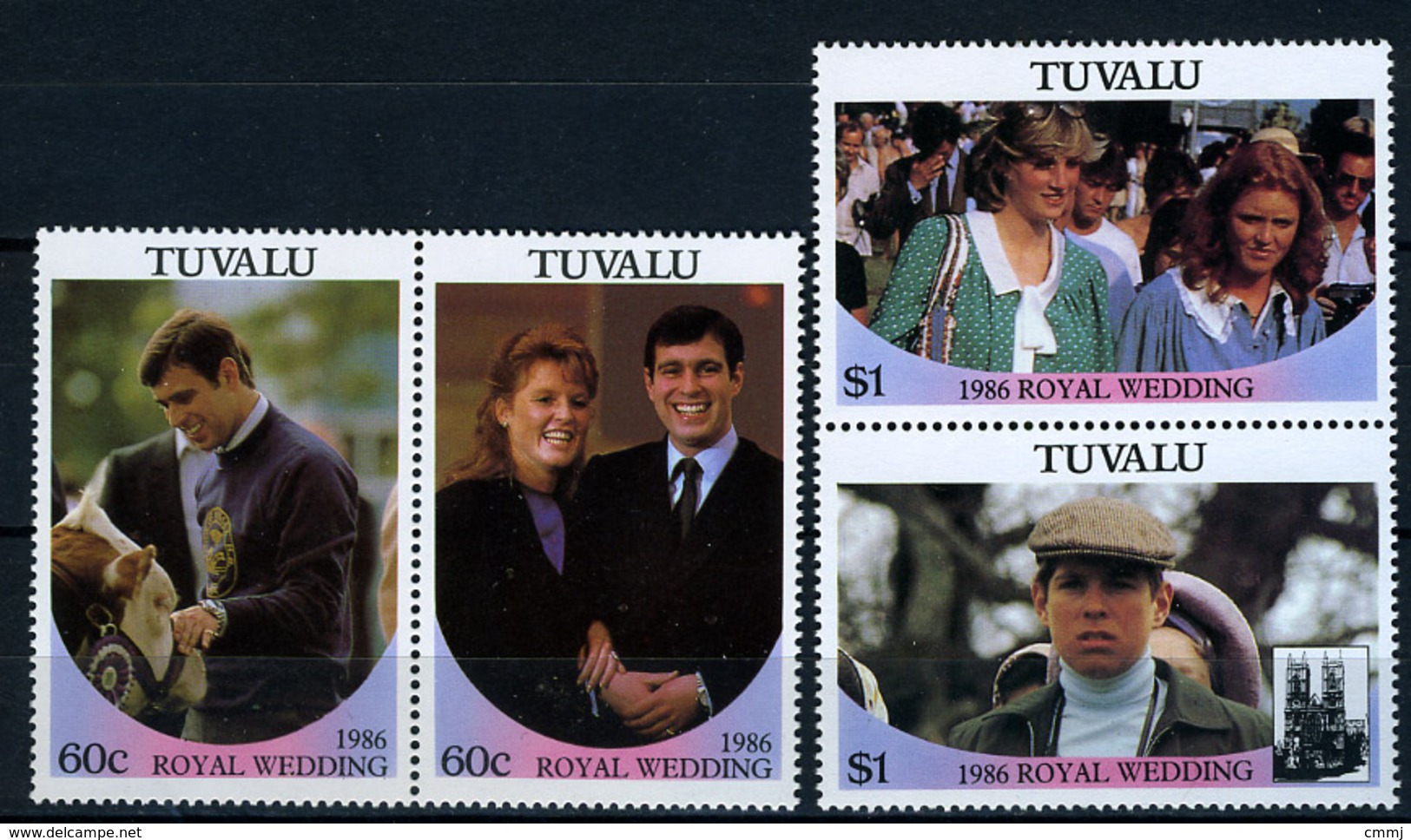 1986 - TUVALU - Catg. Mi.  377/381 - NH - (CW BLOCK147) - SARA E ANDREW - Tuvalu