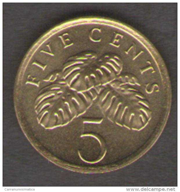 SINGAPORE 5 CENTS 1990 - Singapore