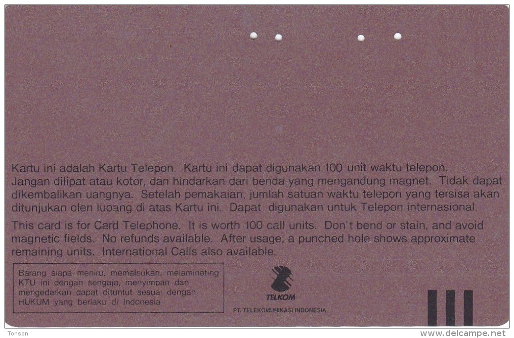 Indonesia, S094, 100 Units, Janur Bali (Balinese Janur), 2 Scans. - Indonésie