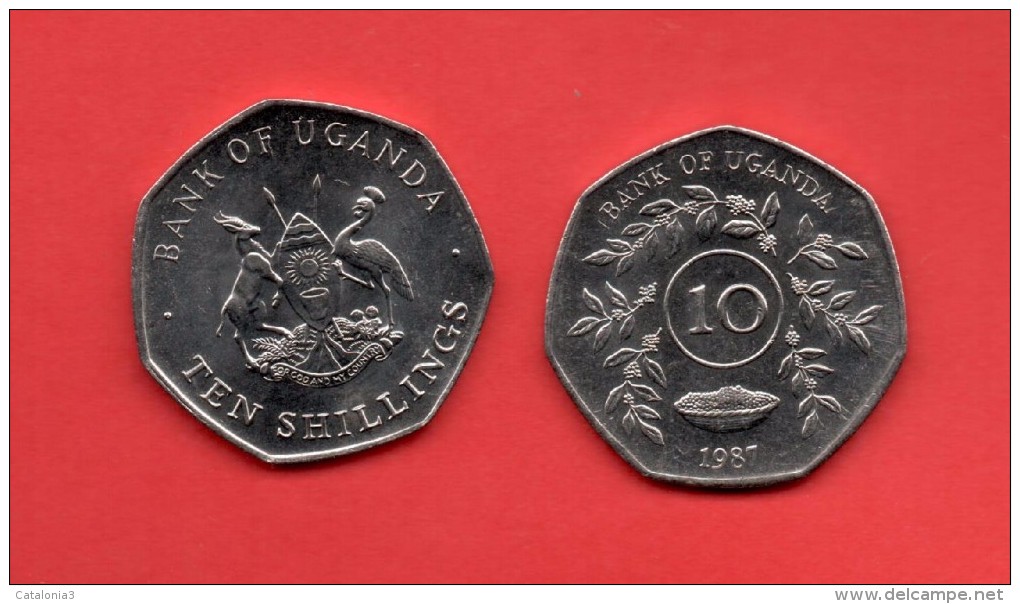 UGANDA - 10 Shilling  1987 - Ouganda