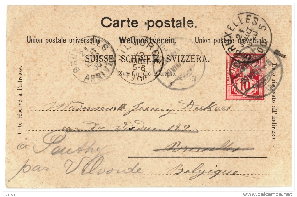 CPA Schweiz/Suisse: Souvenir De Bex - Tour De Duin, 1900, 2 Scans - Bex