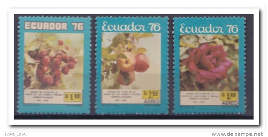 Ecuador 1976, Postfris MNH, Flowers, Roses, Fruit - Ecuador