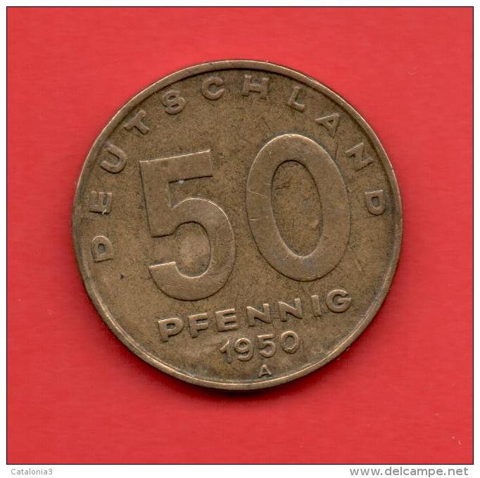 ALEMANIA - GERMANY - Republica Democratica 50 Pfennig 1950 - 50 Pfennig