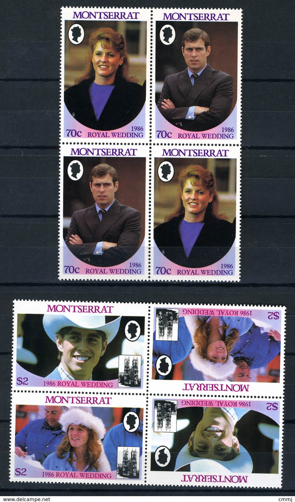 1986 - MONTSERRAT - Catg. Mi.  638/641 -  NH - (CW BLOCK147) - SARA E ANDREW - Montserrat