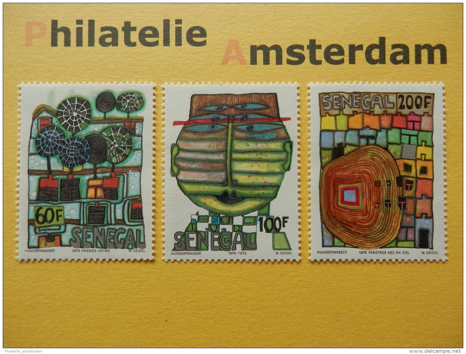 Senegal 1979, HUNDERTWASSER / ARTS PAINTINGS: Mi 705-07, ** - Senegal (1960-...)