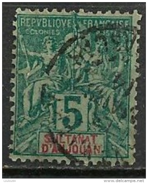 Timbres - France (ex-colonies Et Protectorats) - Anjouan - 5 C. - N° 4 - - Used Stamps