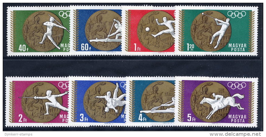 HUNGARY 1969 Olympic Medals Set MNH / **.  Michel 2477-84 - Ungebraucht