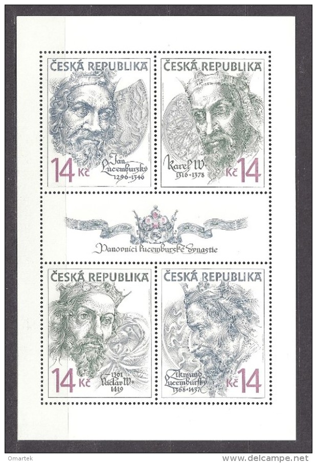 Czech Republic 1996 MNH ** Mi 106-109 Klb Sc 2982 Luxembourg Dynasty Die Dynastie Der Luxemburger. Tschechische Republik - Unused Stamps