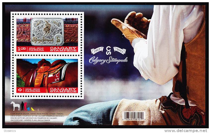 Canada (Scott No.2546 - Le Stampede De / Calgary / Stampede) [**] BF / SS - Blocks & Sheetlets