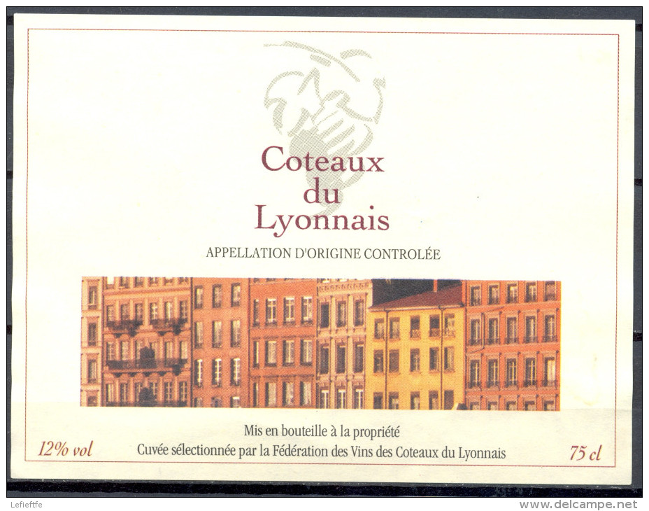 128 - Coteaux Du Lyonnais - Mis En Bouteille à La Propriété Fédération Des Vins Des Coteaux Du Lyonnais - Rotwein